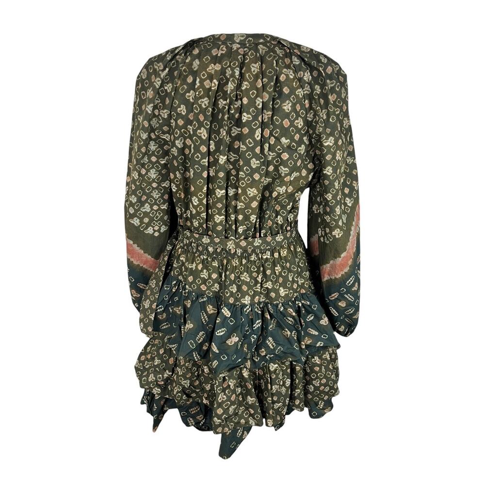 Ulla Johnson Miranda Jasper Ruffle Mini Dress Belted Boho Cottagecore Size 10 - Picture 4 of 7